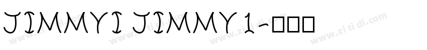JIMMYI JIMMY1字体转换